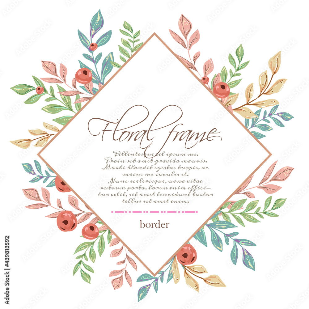 Obraz premium Vector delicate invitations for wedding, marriage, bridal shower, birthday, Valentine's day. Invitation template
