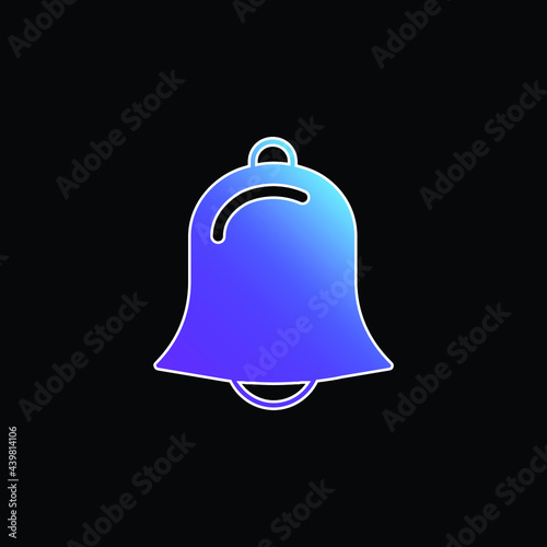 Alarm blue gradient vector icon