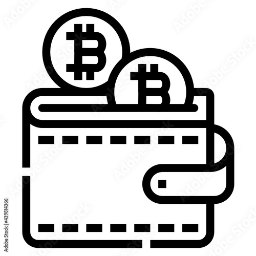 wallet line icon