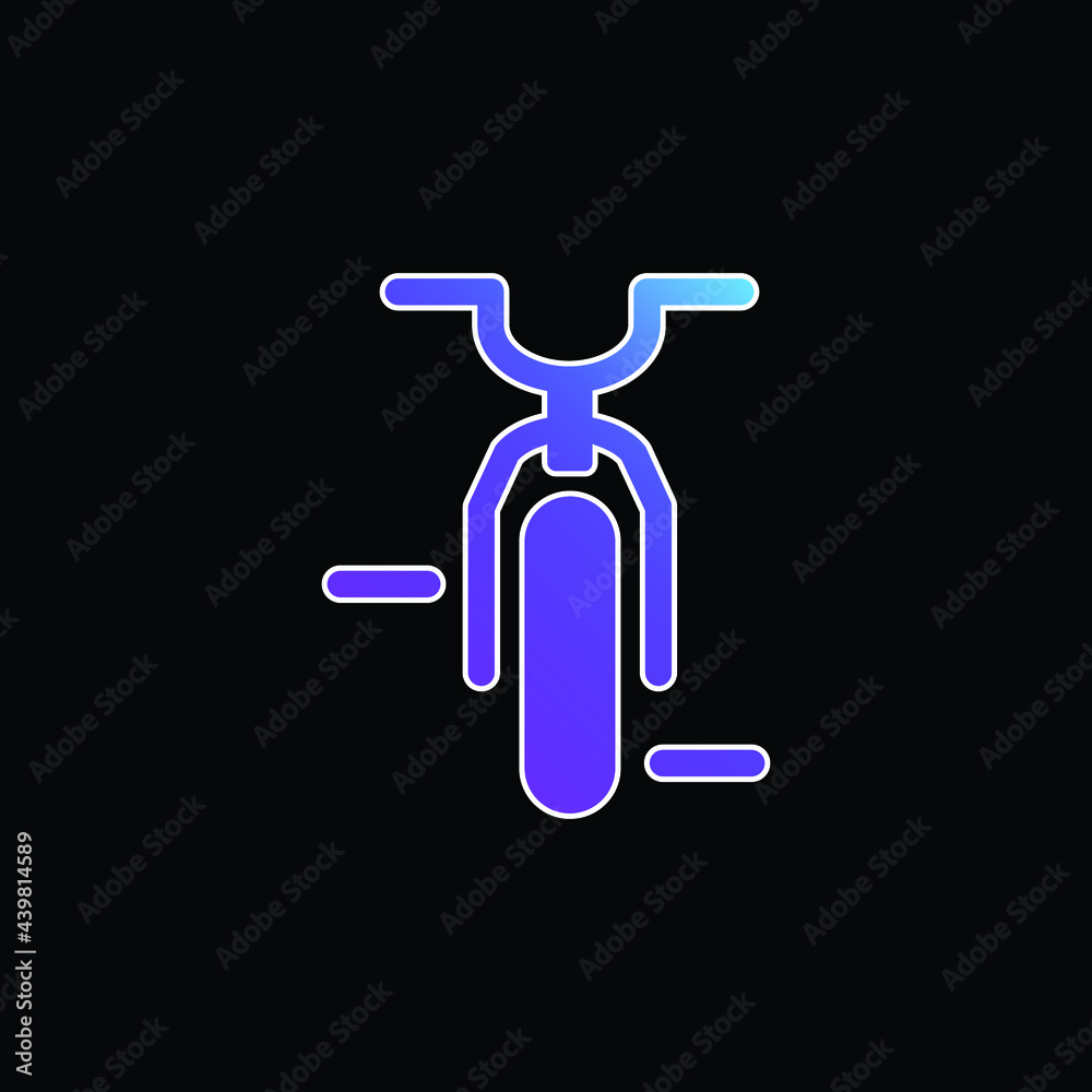 Bicycle blue gradient vector icon Bicycle blue gradient vector icon