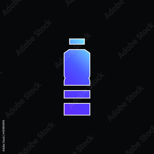 Bottle blue gradient vector icon