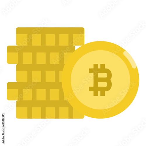 bitcoin flat icon