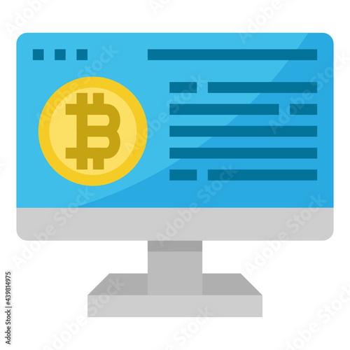 bitcoin flat icon