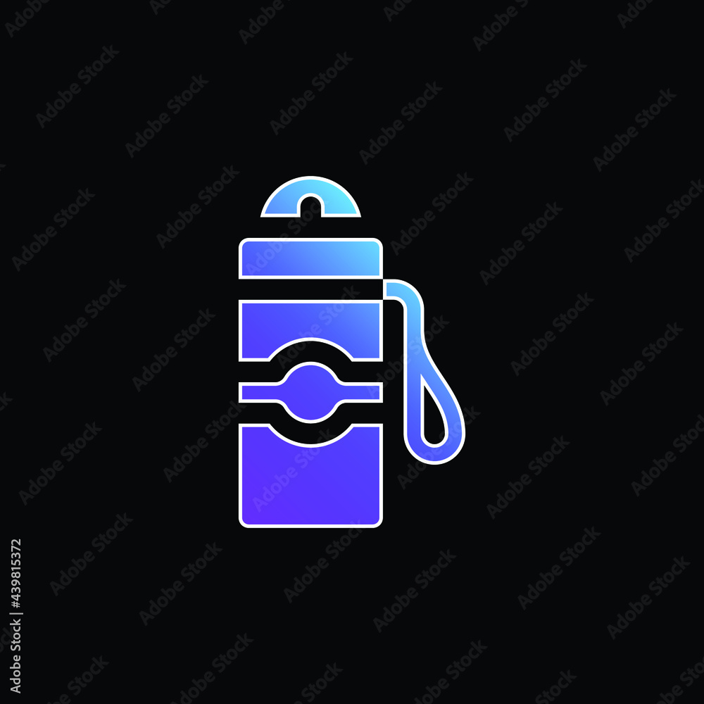 Bottle blue gradient vector icon Bottle blue gradient vector icon