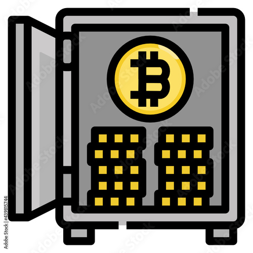 safebox line icon