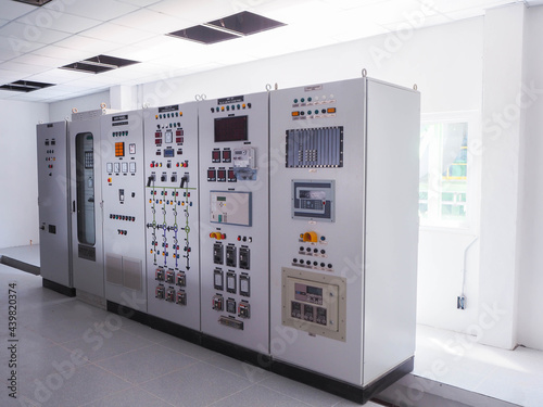 Medium Voltage Switchgear in power plant.