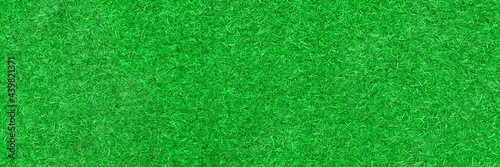 Panorama of New Green Artificial Turf Flooring texture and background seamless © torsakarin
