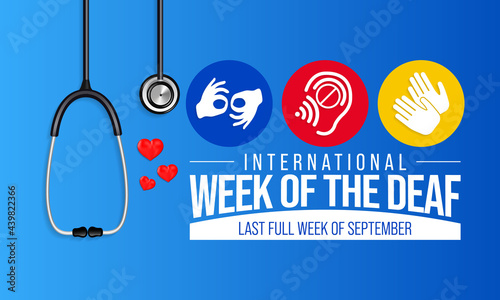 International week of the Deaf is observed every year during September, it is celebrated through various activities and events by Deaf Communities worldwide and aims to promote human rights for people