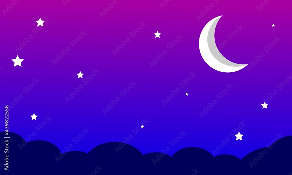 beautiful sky background, view of the moon and stars in the solar system. beautiful sky background, view of the moon and stars in the solar system.