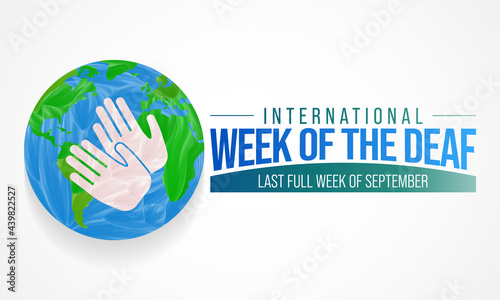 International week of the Deaf is observed every year during September, it is celebrated through various activities and events by Deaf Communities worldwide and aims to promote human rights for people