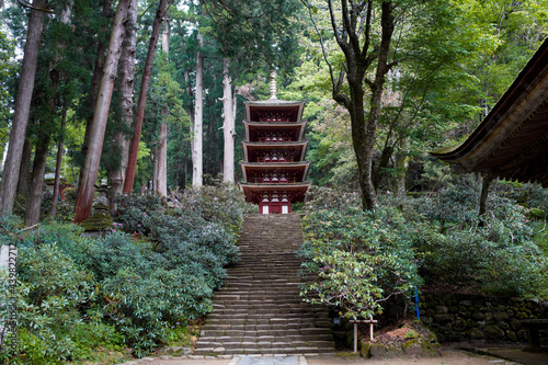 Murouji Temple in Nara. photo