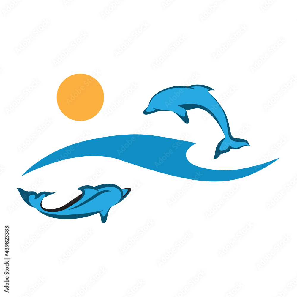 Dolphin, vector artwork