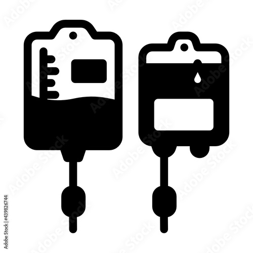 Blood and saline bag
