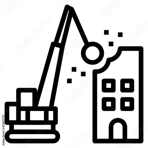 destroy building