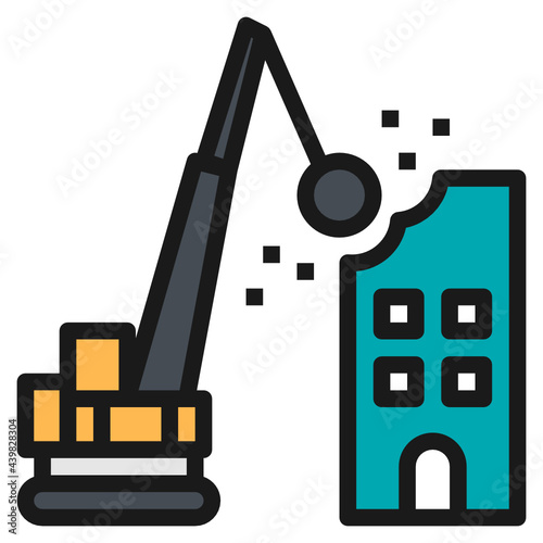 destroy building