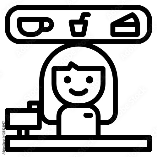 Caf� female staff
