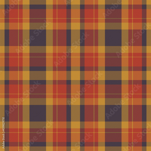 Plaid pattern seamless. Check fabric texture. Stripe square background. Vector textile design.