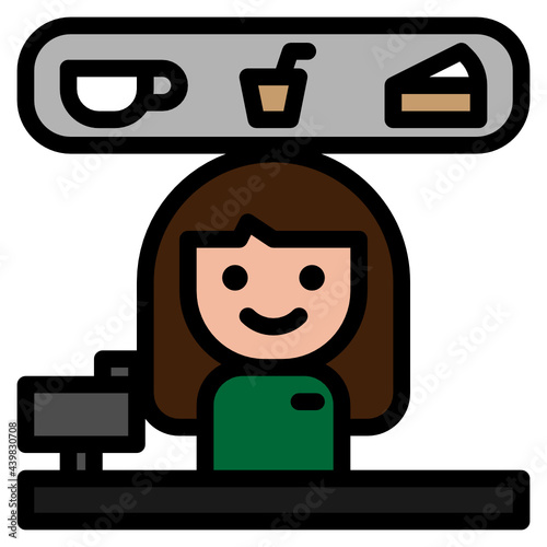 Caf� female staff