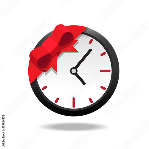 Bonus time concept icon isolated on white background vector illustration.