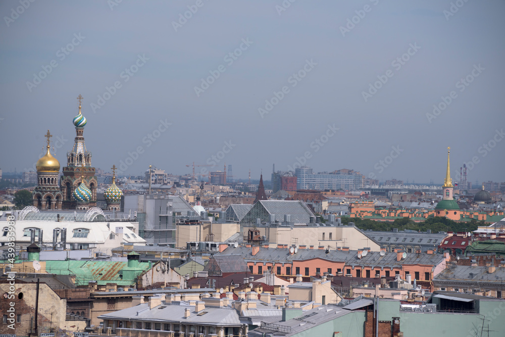 View of St. Petersburg from the viewing point of St. Isaac's Cathedral