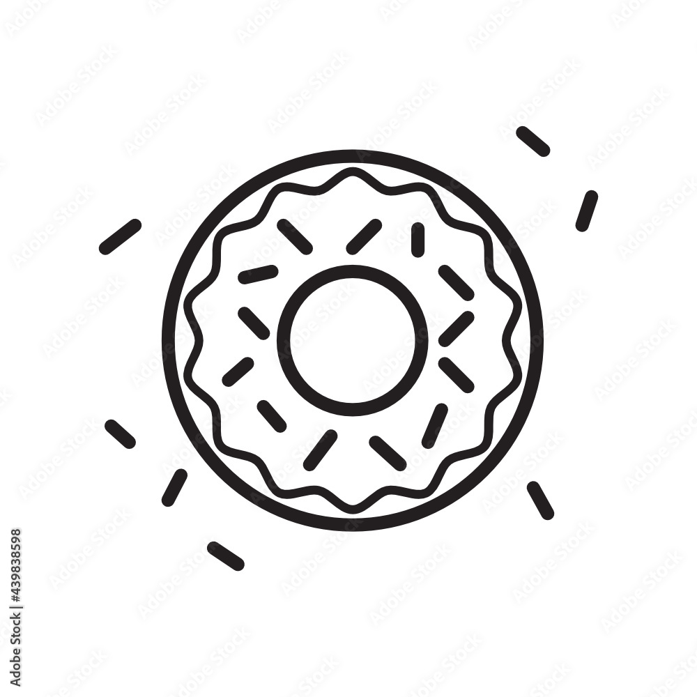 donut line icon donut line icon