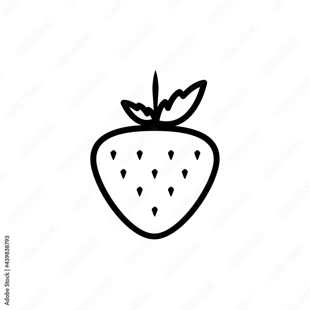 strawberry line icon strawberry line icon