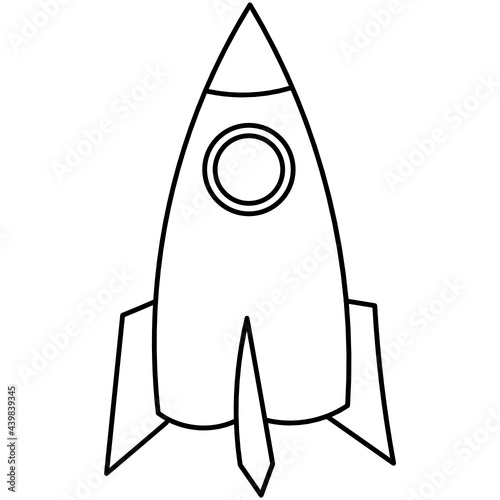 kid drawn spaceshift line icon photo