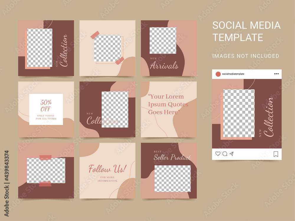 Social media template for fashion Social media template for fashion
