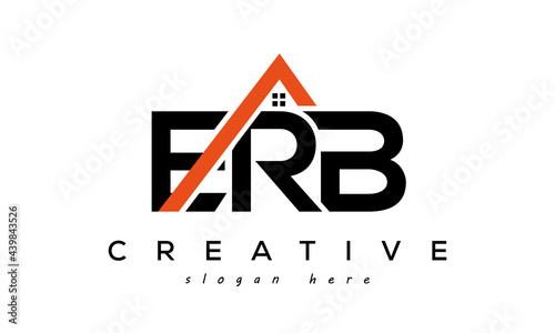 ERB letters real estate construction logo vector