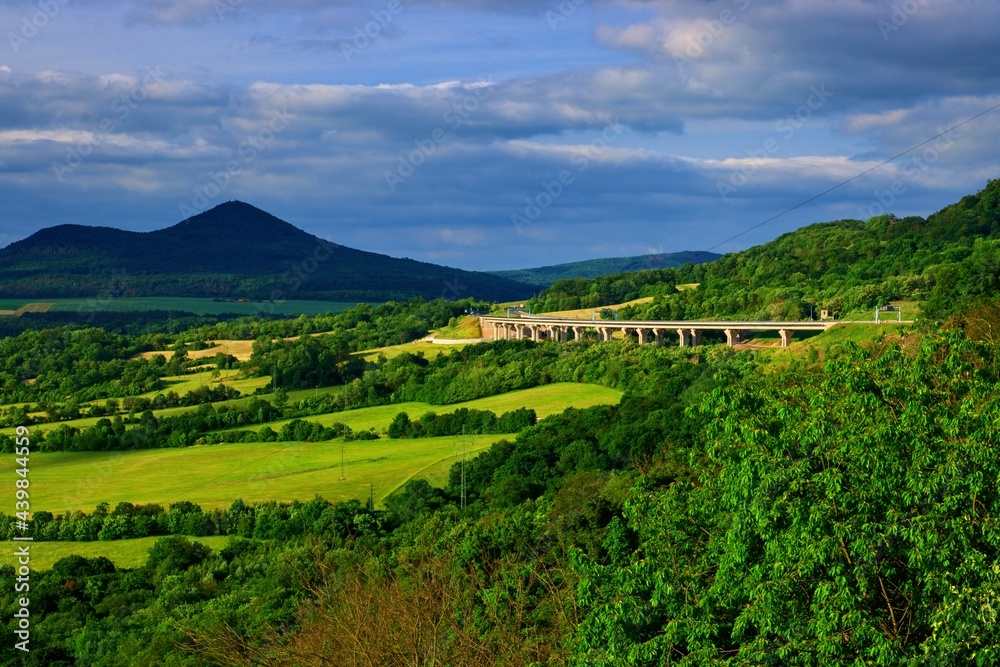 Green spring landscape in Central Europe Green spring landscape in Central Europe