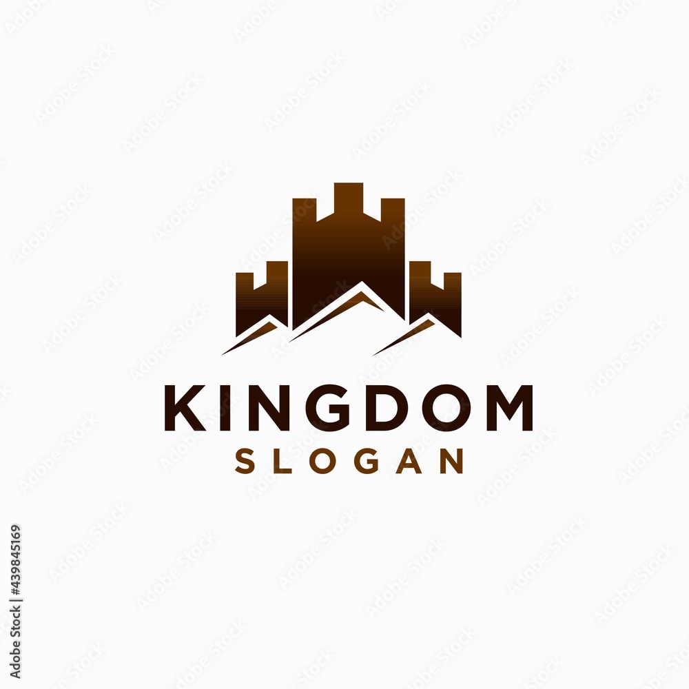 Kingdom logo, castle kingdom logo