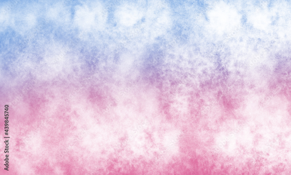 Obraz premium Pink and blue watercolor scribble texture. Abstract watercolor on a white background. Pink and blue abstract watercolor background.