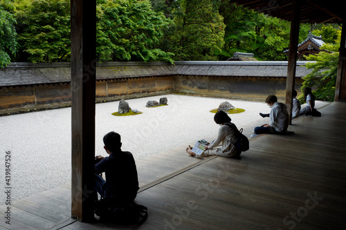 Ryuanji Temple in Kyoto.