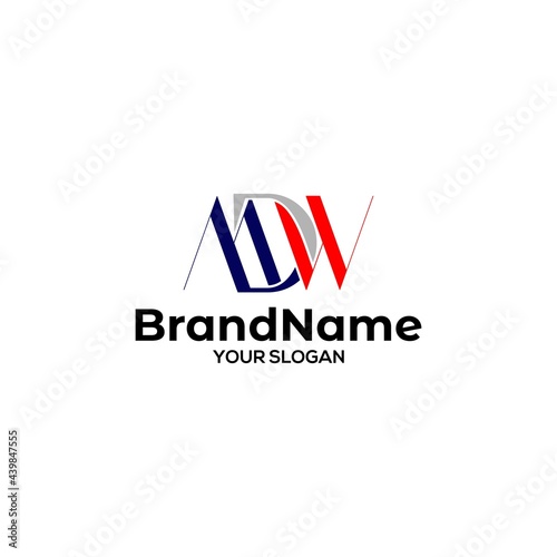Free Download Letter MDW Logo Design Vector - GFXLoad