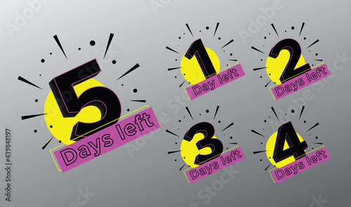 Days left promo design