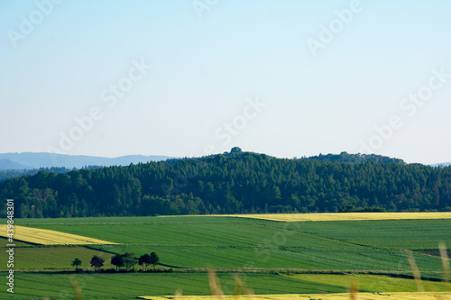 landscape in the summer. Hessen landscape in Germany