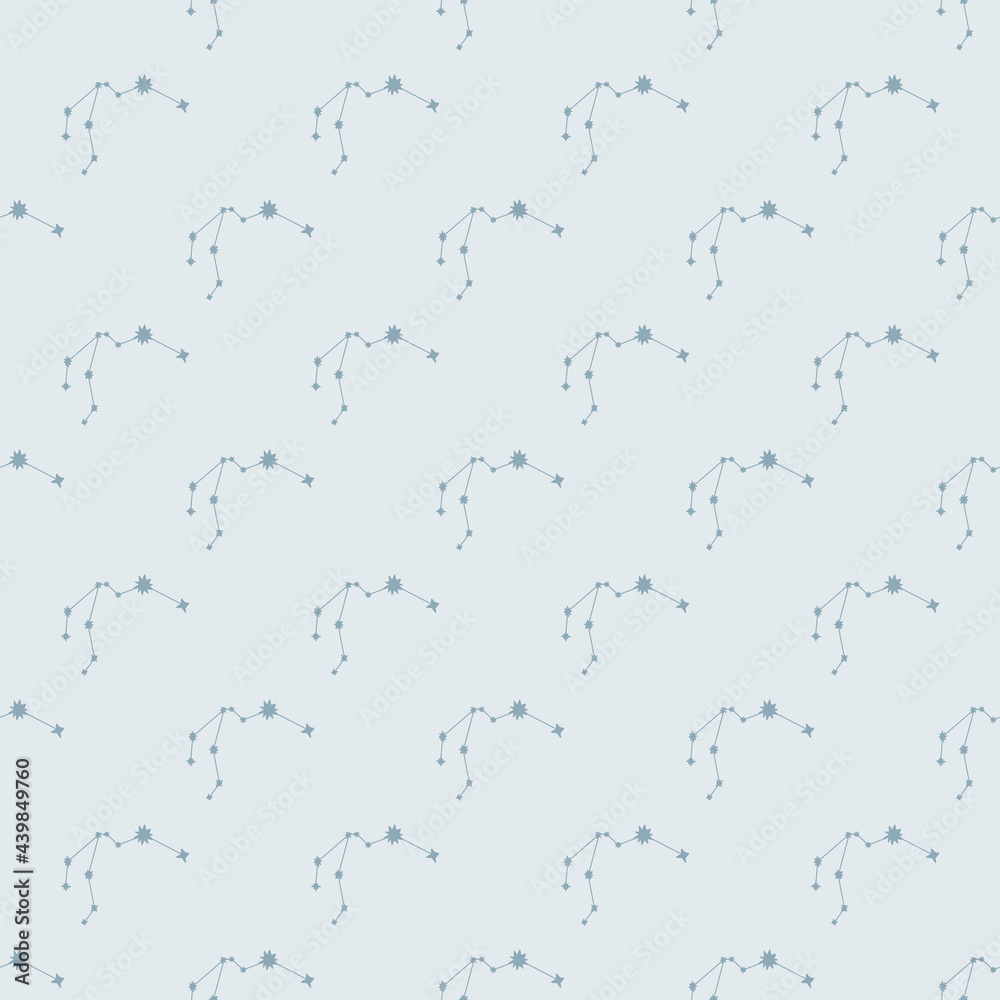 Zodiac signs blue seamless pattern Zodiac signs blue seamless pattern