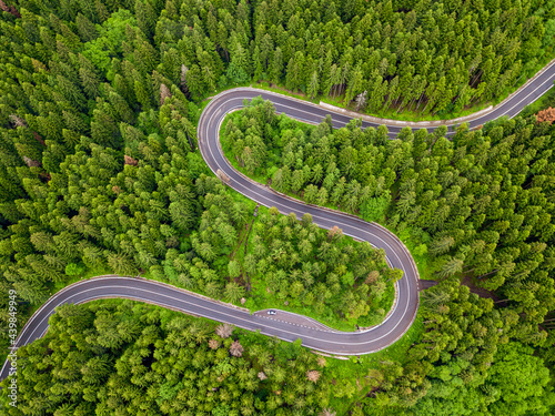 Winding road trough the forest © Rafaila Gheorghita