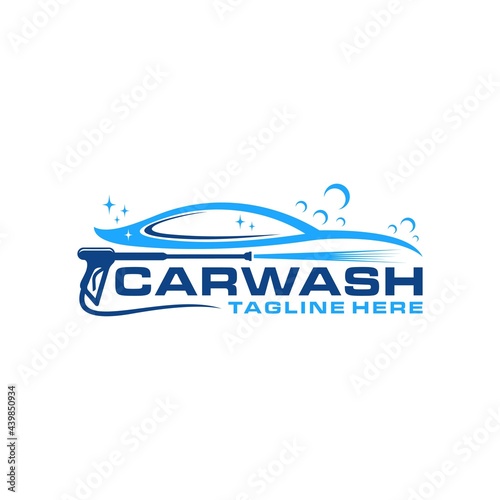 car wash logo with pressure wash