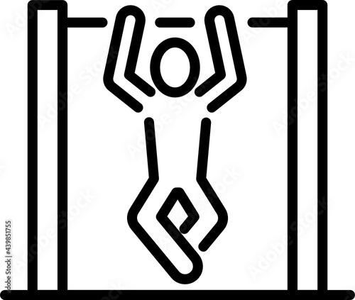 pull up minimal line icon