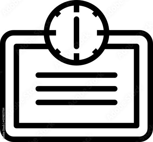 weight scale minimal line icon