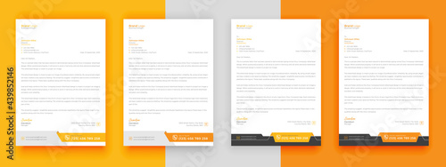 Corporate and business purpose modern letterhead design