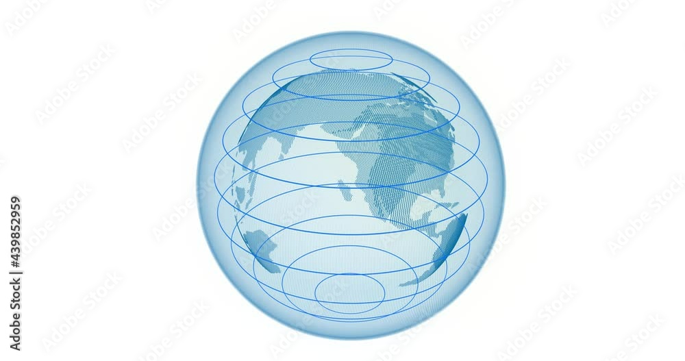World map blue globe. Global social network. Futuristic planet Earth. Looped 4K video motion graphic animation with alpha channel World map blue globe. Global social network. Futuristic planet Earth. Looped 4K video motion graphic animation with alpha channel