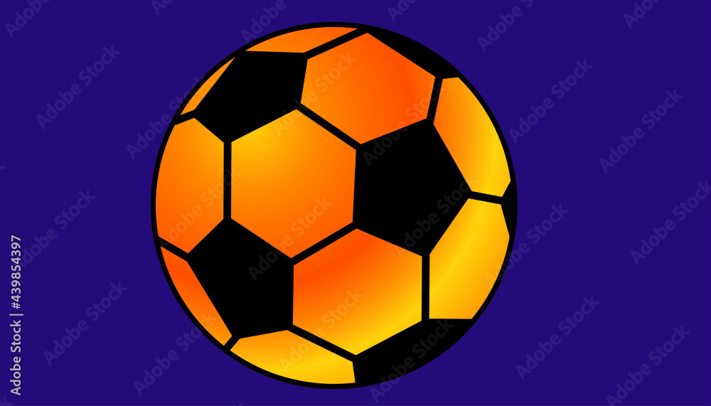 Fototapeta premium golden soccer ball