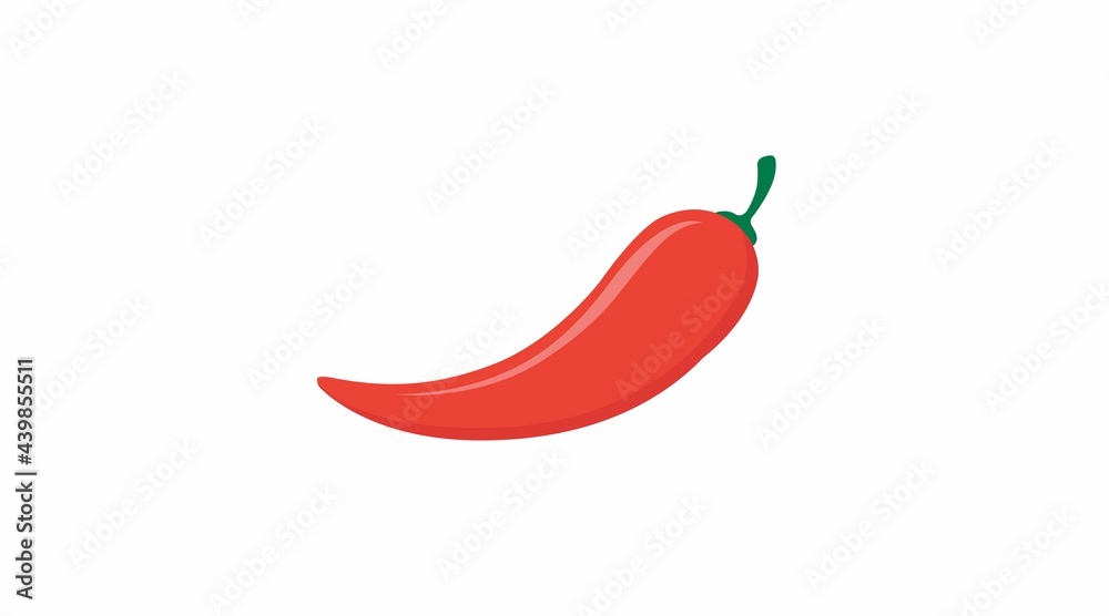 Red pepper Icon. Vector isolated illustration of a red pepper. Red pepper Icon. Vector isolated illustration of a red pepper.