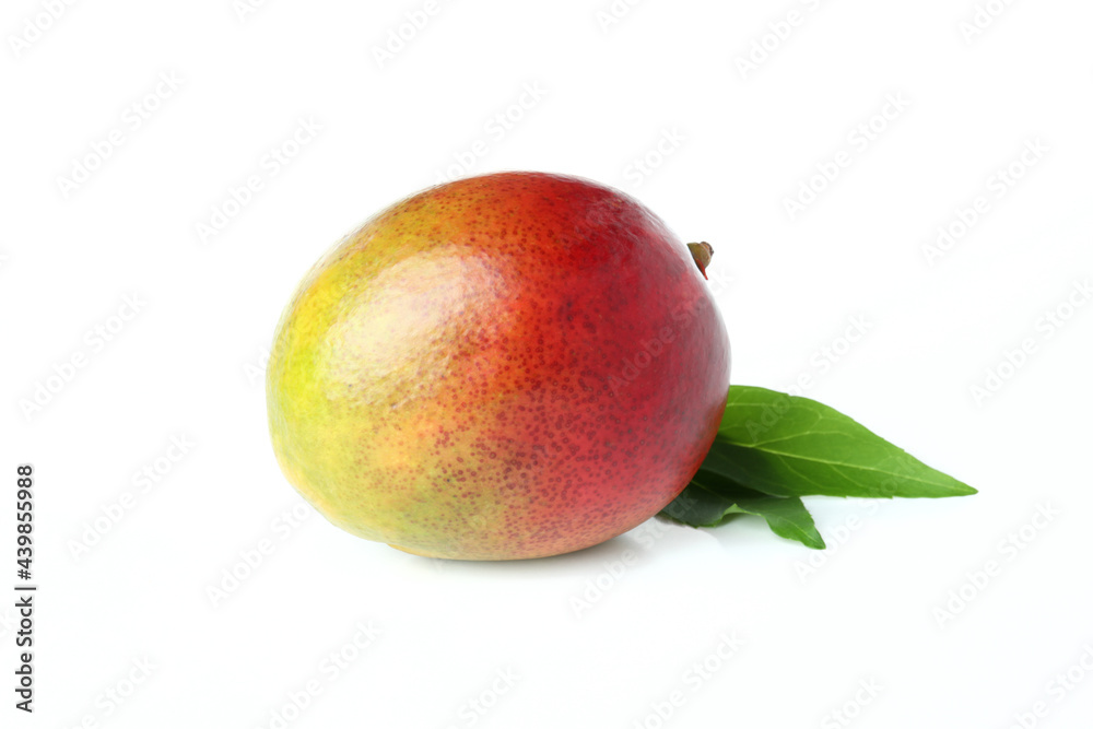 Ripe mango fruit isolated on white background Ripe mango fruit isolated on white background