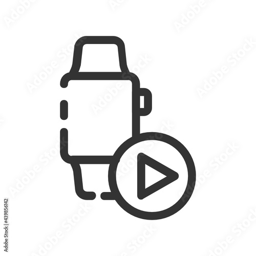 Smartwatch outline icon.
