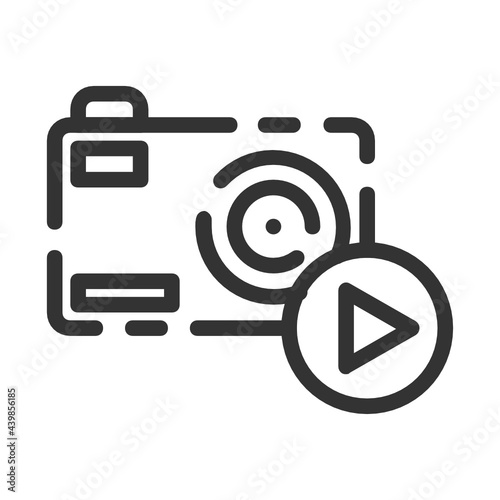 Compact Camera outline icon.