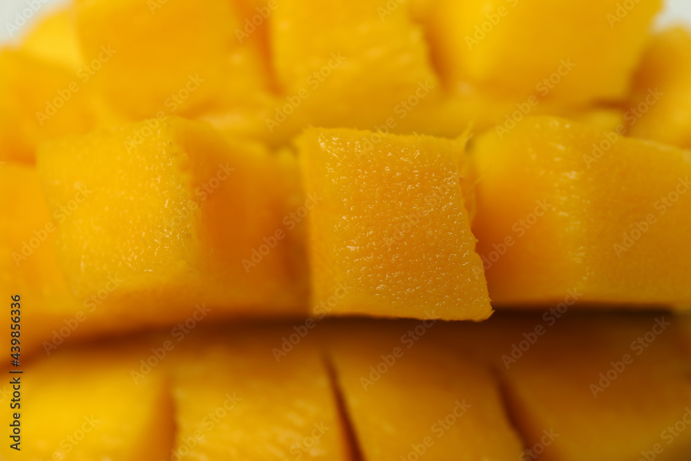 Ripe mango fruit, close up and selective focus Ripe mango fruit, close up and selective focus