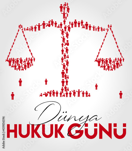 dünya hukuk günü 10 temmuz. Translate: world law day 10 june photo